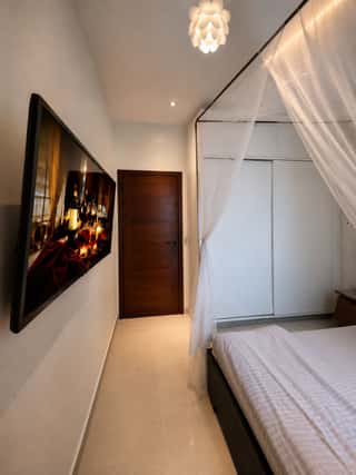 The guest suite, seen from the doorway